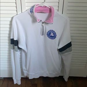 white abercrombie and fitch zip up